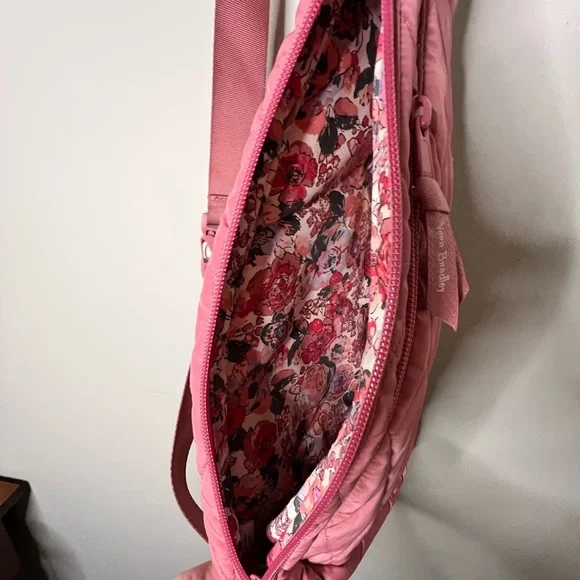 Vera Bradley ultralight essential sling backpack purse & wristlet blush sienna - Picture 10 of 15